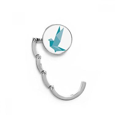 Imagem de Gancho de mesa com padrão de pombo de granada abstrata origami fecho decorativo dobrável cabide