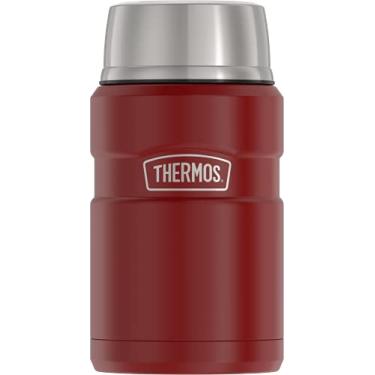 Imagem de THERMOS Stainless King Pote de alimentos isolado a vácuo, 700 ml, vermelho rústico