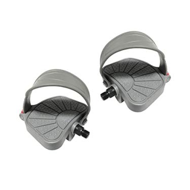 Imagem de Colaxi Pedal de bicicleta ergométrica com alça antiderrapante para substituição de pedais profissionais de bicicleta interna de 14 mm, 1 par L e R