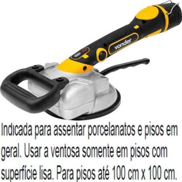 Imagem de Máquina Assentar Piso 100X100 Com Bateria 12V Map 125 Vonder