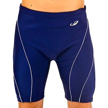 Imagem de Bermuda para Natação Xtra Life Com Viés, Hammerhead, Masculino, Marinho/Branco, GG