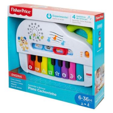 Imagem de Brinquedo Piano Cachorrinho Com Sons e Luzes - Fisher Price GFX34