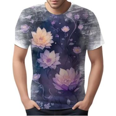 Imagem de Camiseta Camisa Estampa Art Floral Flor Natureza Florida 4 - Enjoy Sho