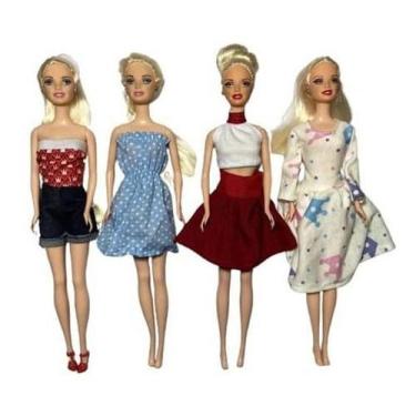 Imagem de Kit 10 Looks Sortidos Roupinhas Para Barbie - Rose Roupas De Bonecas
