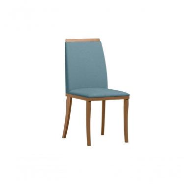 Imagem de Kit 2 Cadeiras P/mesa De Jantar Napoli Amendoa/azul New Ceval
