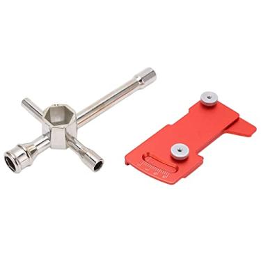Imagem de Chaves cruzadas, ferramentas sextavadas de manutenção, alto desempenho, boa durabilidade, peças de atualização de carro RC 4WD Trabalho requintado para carro RC(vermelho)