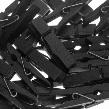 Imagem de 90 Mini Prendedores Madeira 3,5 cm Pregador para Varal de Fotos e Memory Board