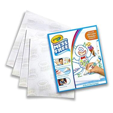Imagem de Cor de Crayola Wonder Mess Coloring free Coloring, Coloração em Branco 30 Páginas Brancas