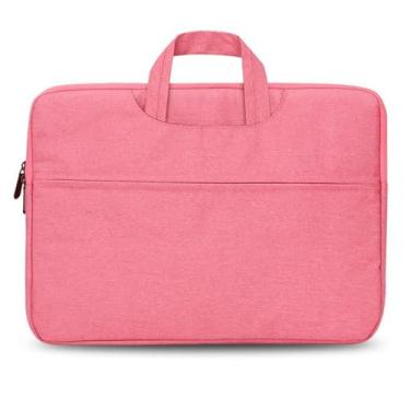 Imagem de Capa protetora para notebook bolsa de transporte compatível com laptop de 17,3 polegadas (rosa)