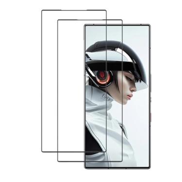 Imagem de AISELAN Pacote com 2 protetores de tela para ZTE Nubia Red Magic 9 Pro/Nubia Red Magic 9 Pro + 6,8 polegadas - [Capa completa] [Antiarranhões] [] [Vidro temperado]