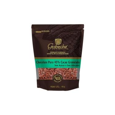 Imagem de Chocolate Puro 45% Cacau Granulado Gobeche - Sem Açucar e Adoçante - 90g