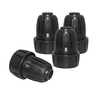 Imagem de Hooshing 4 peças de tubo de irrigação por gotejamento de 1/2 polegada para torneira adaptador de mangueira de jardim 3/10.2 cm a 1/5.1 cm adaptador de mangueira de irrigação acessórios de conector