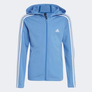 Imagem de Blusa Moleton Infantil Adidas Essentials 3-Stripes Full-Zip Feminina-Feminino