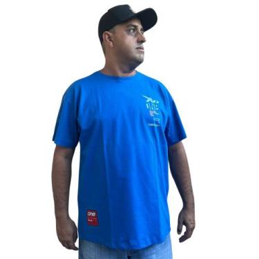 Imagem de Camiseta Masculina Plus Size Onbongo Nebula Azul D940a