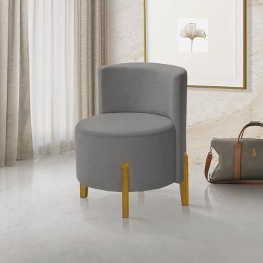 Imagem de Kit 2 Poltronas Verona Orgânica Retro Cinza Escuro