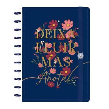 Imagem de Caderno de Disco Inteligente G Opulence Deixa Fluir Marinho