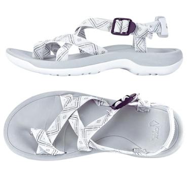 Imagem de Viakix Sandálias de caminhada femininas: Sandália de caminhada esportiva esportiva ao ar livre bonita elegante e confortável para trekking água ao ar livre praia com suporte de arco para mulheres