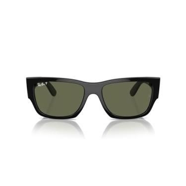 Imagem de Óculos de Sol Ray-Ban Polarizado Carlos 0RB0947S 901/58 Tam 56 / Preto - Lentes Verde