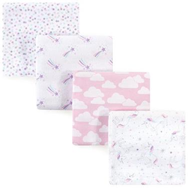 Imagem de Hudson Baby Cobertores unissex para bebês de flanela de algodão, unicórnio mágico, tamanho único