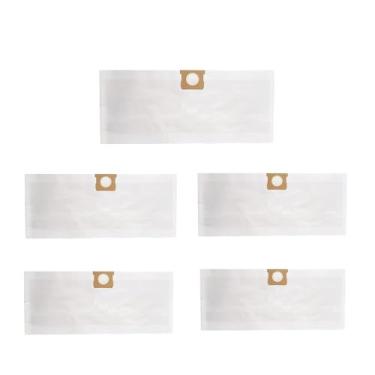Imagem de Pacote com 5 sacos de filtro de pó Ruiqiwei VHBM 8-10 galões de alta eficiência compatíveis com peças de aspirador de pó molhado/seco Vacmaster VK811PH 8 galões 11 AMP