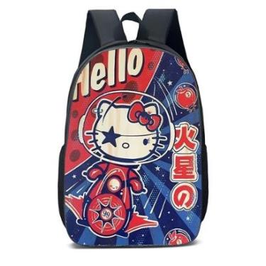 Imagem de MOCHILA ESCOLA INFANTIL JUVENIL ANIME HELLO KITY COLORIDA-Unissex
