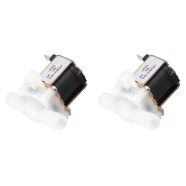 Imagem de Válvula Solenóide Normalmente Fechada de 2 Unidades, Durável Com Resistência a Altas Temperaturas para Interruptor de Fluxo de Entrada de água Plástico e Meta Fácil de Instalar,