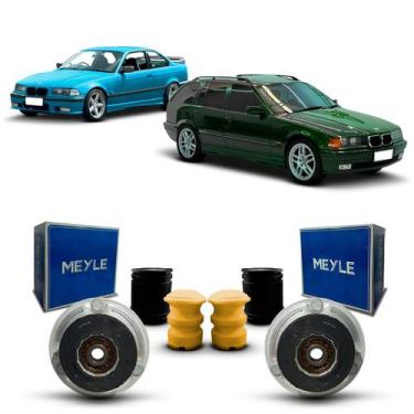 Imagem de Par Kit Coxim Suporte Rolamento Batente Coifa Amortecedor Dianteiro BM