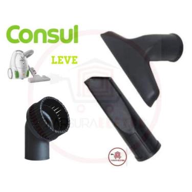 Imagem de Kit 3 Bicos Canto Fresta / Redondo Escova e Carpete para Aspirador de 
