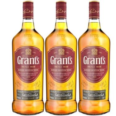 Imagem de Whisky Grants Triple Wood 1Litro Kit Com 3 Garrafas