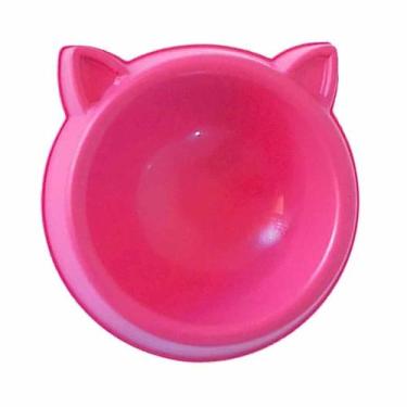 Imagem de Comedouro DuraPets Luxo Rosa para Gatos 100ml