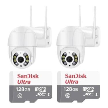 Imagem de Kit Camera Ip Icsee Wifi + Cartão De Memória Sd 128gb - Smart Camera