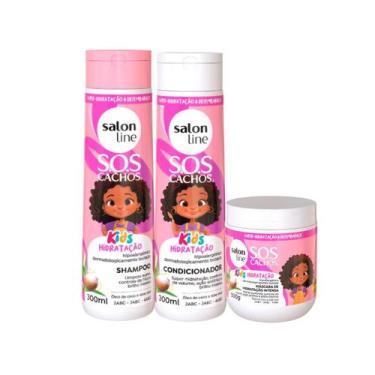 Imagem de Kit Salon Line SOS Cachos Kids Sh+Cond+ Masc 500g