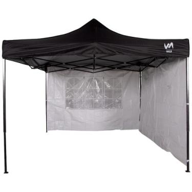 Imagem de Gazebo Tendas Wild 3x3 Articulado Em Aço 2 Paredes De Lona