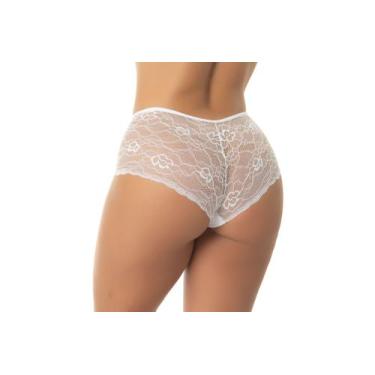 Imagem de Kit 7 Calcinha Tanga em Renda Shortinho Feminino Lingerie Sexy Confort