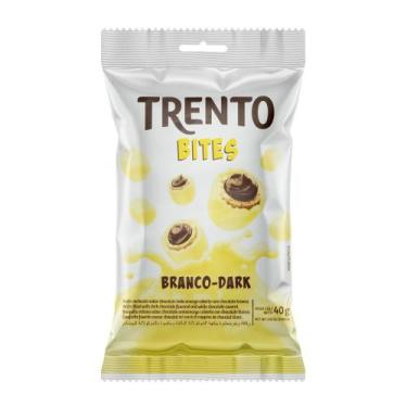 Imagem de Chocolate Trento Bites Branco Dark 40g