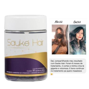 Imagem de Sauke Hair Para Cabelos E Unhas Rapido Cápsulas - Sauke Beauty