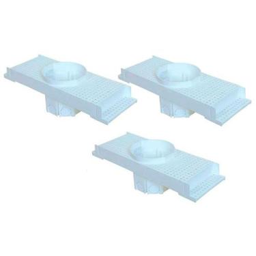Imagem de Kit 3 Caixa Passagem Embutir Spot Led Laje Plafon 7w Par20 - Plasled