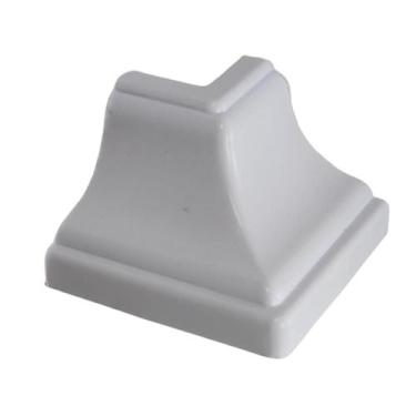 Imagem de Kit 30 Canto Externo Branco Para Moldura Forro Rodaforro Meia cana Pvc