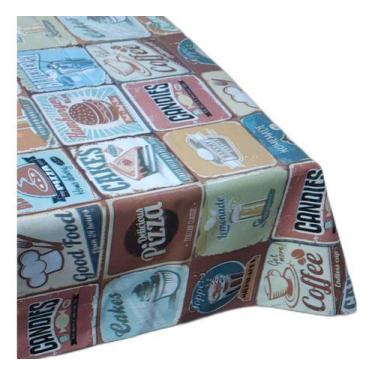 Imagem de Toalha De Mesa De Plastico Toalha Para Mesa 6 Cadeiras - GV ENXOVAIS, 