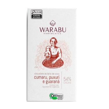 Imagem de Chocolate Orgânico 54% Ao Leite de Coco Cumaru, Puxuri e Guaraná Warab