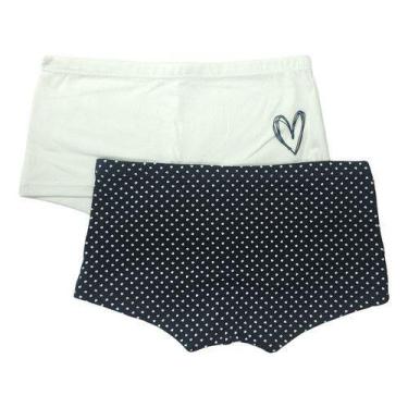 Imagem de Kit 4 Calcinha Box Boxer Shortinho meninas Infantil - Olicath, GG, Ros