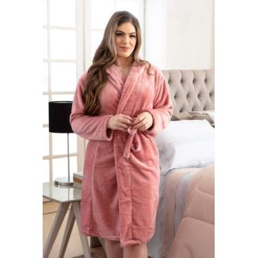 Imagem de Roupao Plus Size Microfibra Adulto XGG Aveludado Unissex - Bella Layet