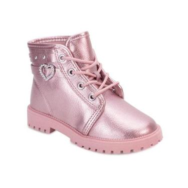 Imagem de Bota Coturno Molekinha MK24-21265, 22, Rosa