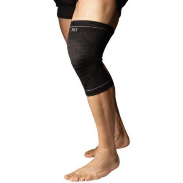Imagem de Joelheira Compressão Elástica N1 Basic Preta - Tamanho M