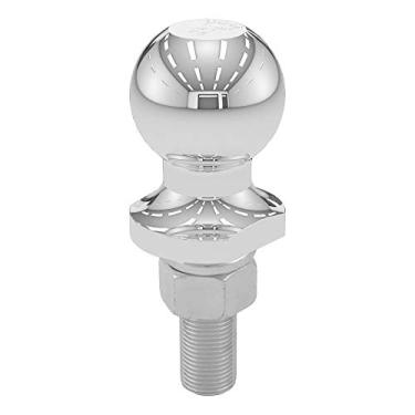 Imagem de CURT Bola de engate de reboque cromada 40015, 900 g, diâmetro de 4,7 cm, haste de 3/4 x 2-1/8 polegadas