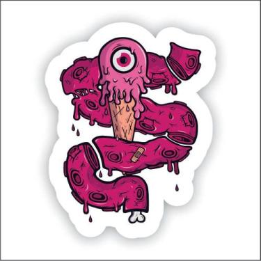 Imagem de Adesivo Sticker Vinil Impermeável Sorvete com Olho - EMPIRE GAMER