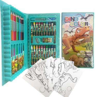 Imagem de Estojo de Pintura Infantil com Canetinhas, Lápis de Cor e Aquarela Par