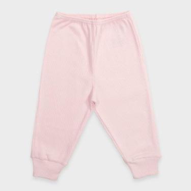 Imagem de Calça Bebê em Malha Canelada - Baby Duck, M, Rosa