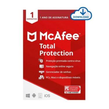 Imagem de McAfee Antivírus Total Protection ESD - Licença de 1 ano - Para 1 disp