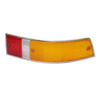 Imagem de URO Parts Lente de luz traseira 91163192403, RH âmbar/vermelho com acabamento cromado, versão europeia